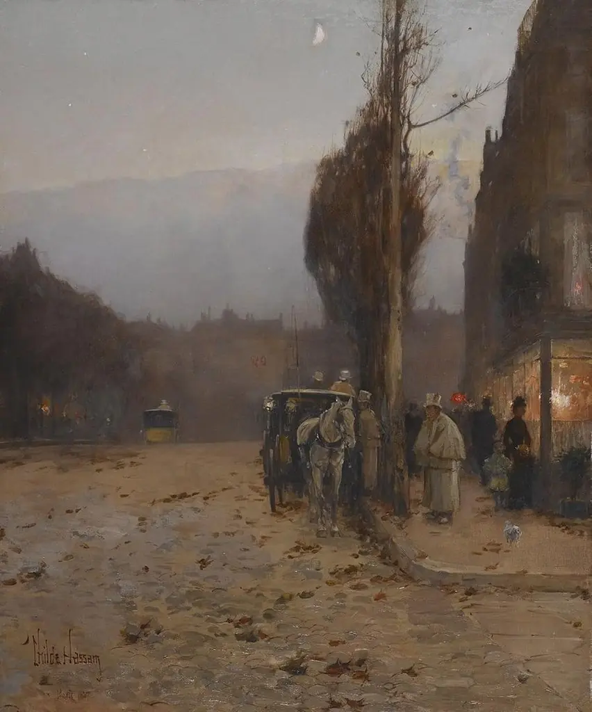 Paris at Twilight, by Childe Hassam