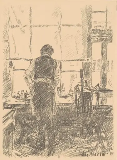 Portrait of Joseph Pennell, by Childe Hassam