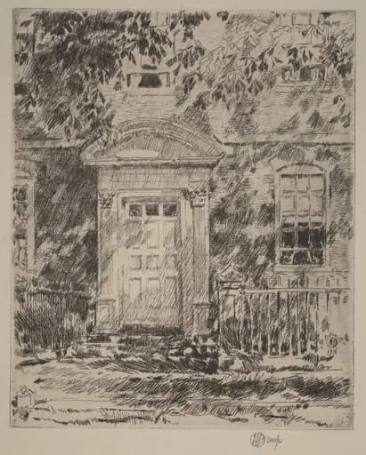 Portsmouth Doorway, by Childe Hassam