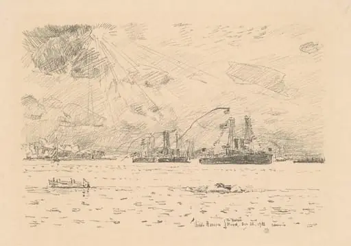 Return of the Fleet, by Childe Hassam