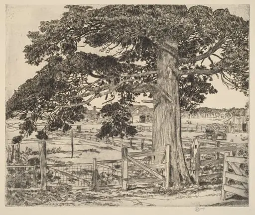 The Big Cedar, by Childe Hassam