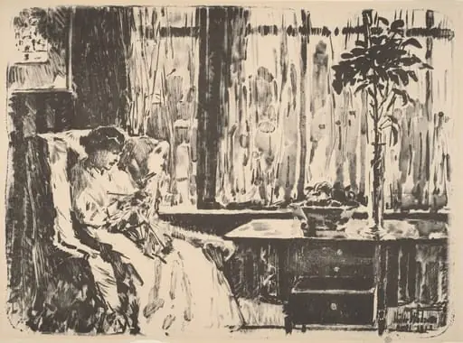 The Broad Curtain, by Childe Hassam