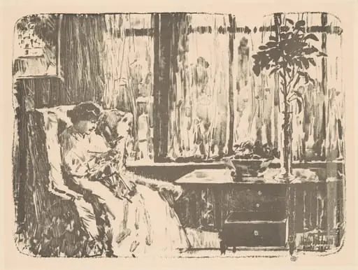 The Broad Curtain, by Childe Hassam