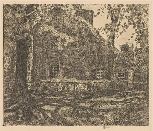 The "Home Sweet Home" Cottage, Easthampton, by Childe Hassam