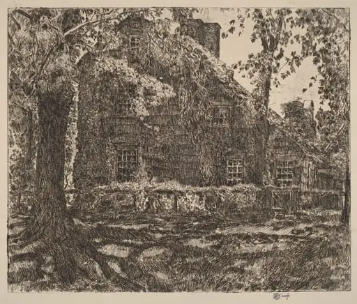 The "Home Sweet Home" Cottage, Easthampton, by Childe Hassam