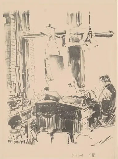 The Lithographer, by Childe Hassam