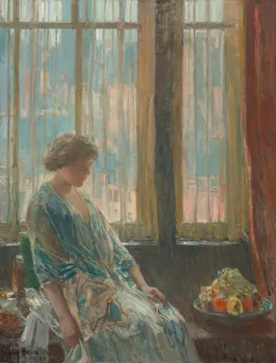 The New York Window, by Childe Hassam