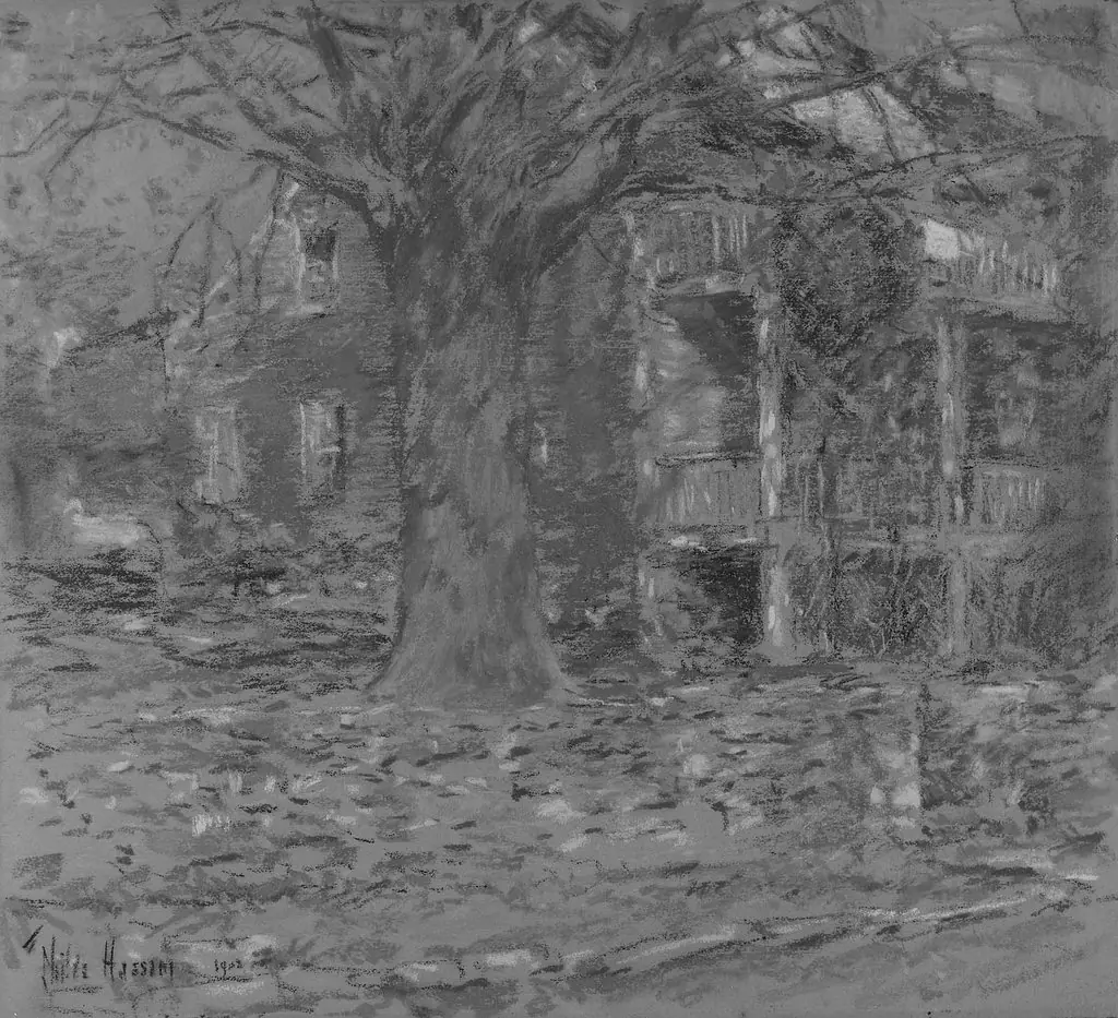 The Old Holley House, by Childe Hassam
