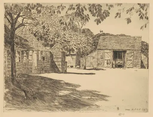 The Old Mulford Farm, by Childe Hassam