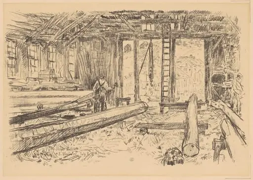 The Spar Shop, Gloucester, by Childe Hassam
