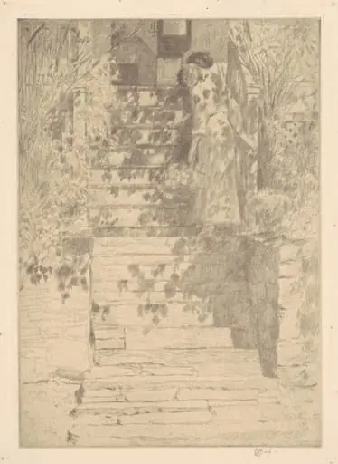 The Steps, by Childe Hassam
