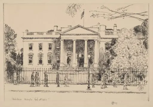 The White House, by Childe Hassam