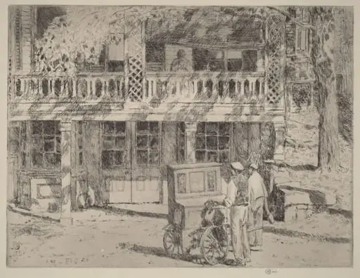 Toby's, Cos Cob, by Childe Hassam