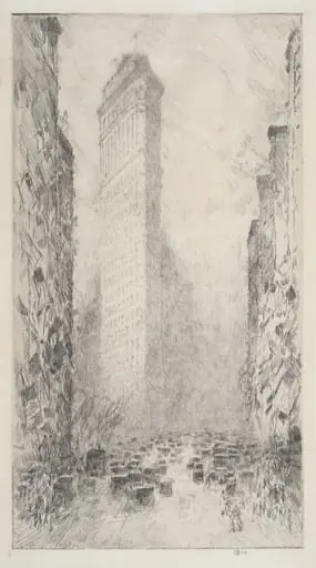 Washington's Birthday—Fifth Avenue & 23rd Street, by Childe Hassam