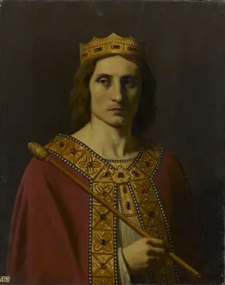 Childéric II (vers 653-675), roi d'Austrasie, de Neustrie et de Bourgogne, by Émile Signol