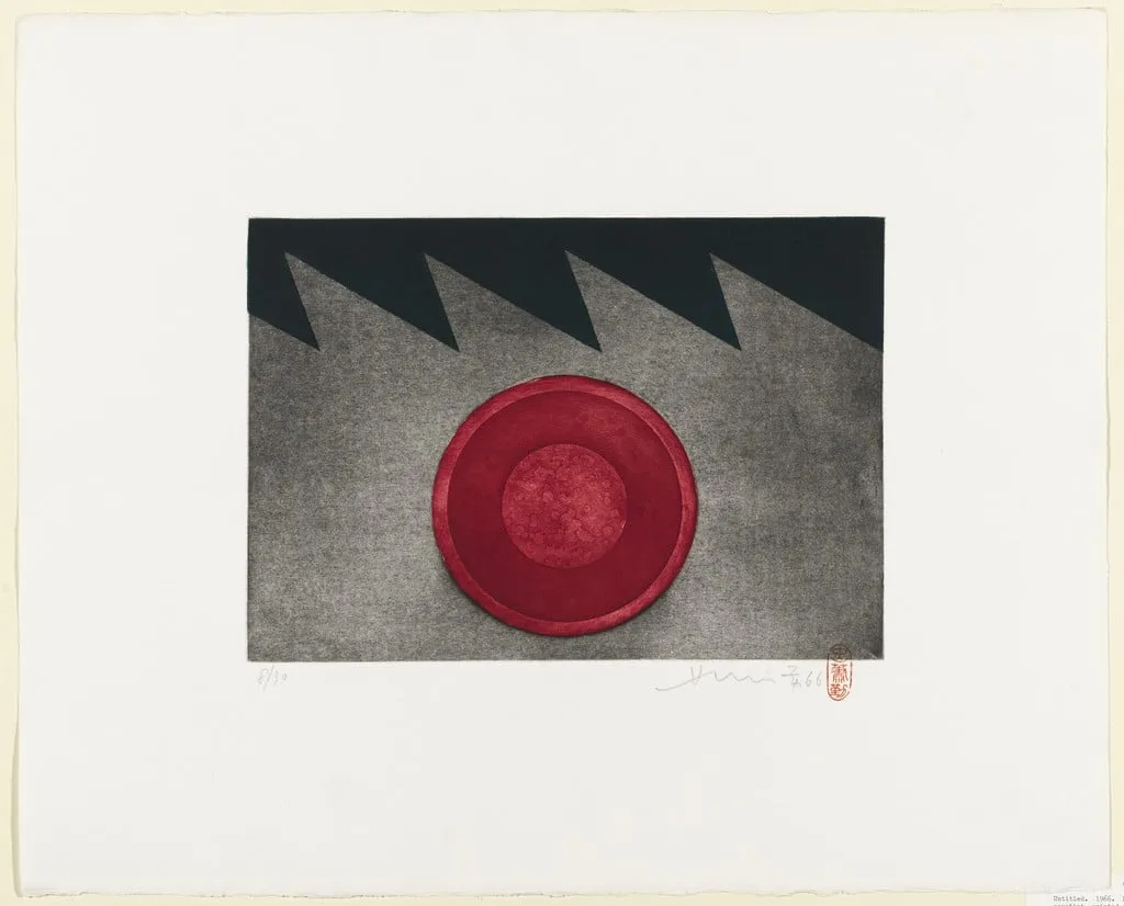 Untitled, by Chin Hsiao, ink, 1966