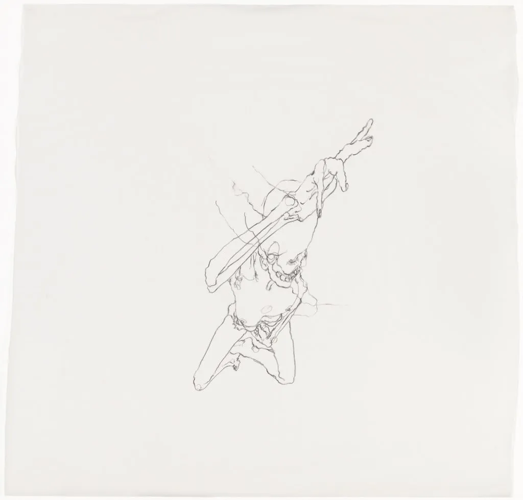 Untitled, by Chloe Piene, charcoal, 2003