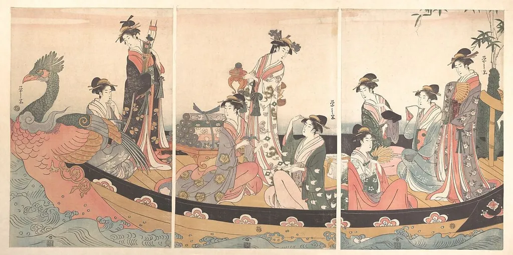Untitled, by Chôbunsai Eishi, ink, 1795