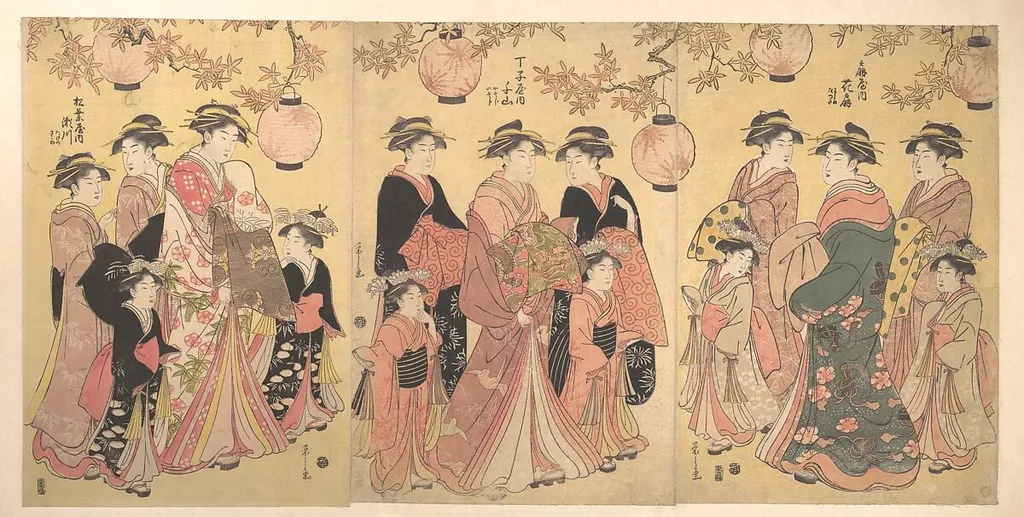 Untitled, by Chôbunsai Eishi, ink, 1793