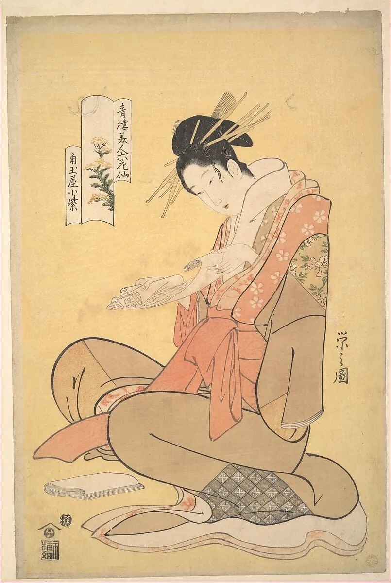Untitled, by Chôbunsai Eishi, ink, 1794