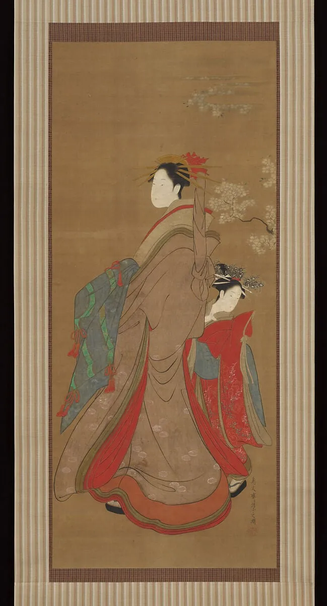 Untitled, by Chôbunsai Eishi, ink, 1792