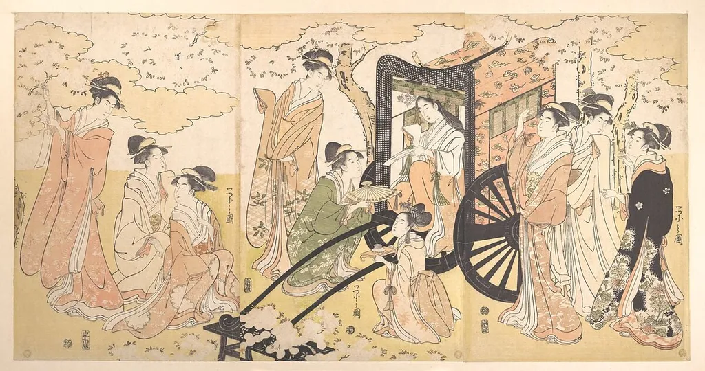 Untitled, by Chôbunsai Eishi, ink, 1797