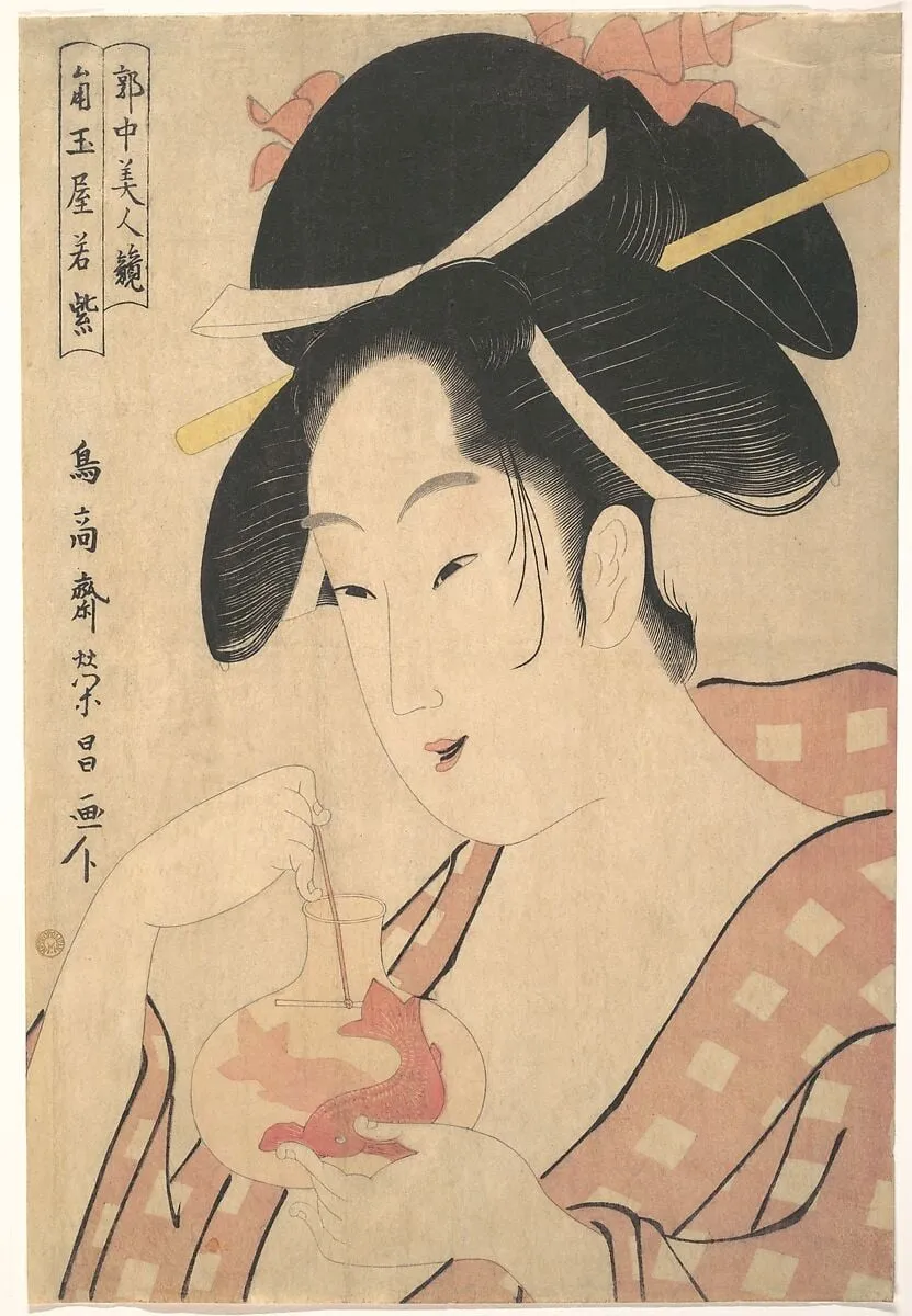 Untitled, by Chōkōsai Eishō, ink, 1800
