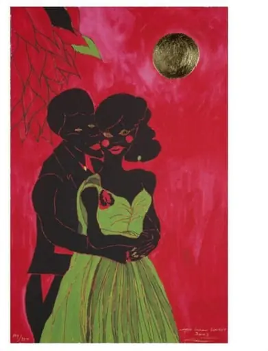 Afro Lunar Lovers, by Chris Ofili