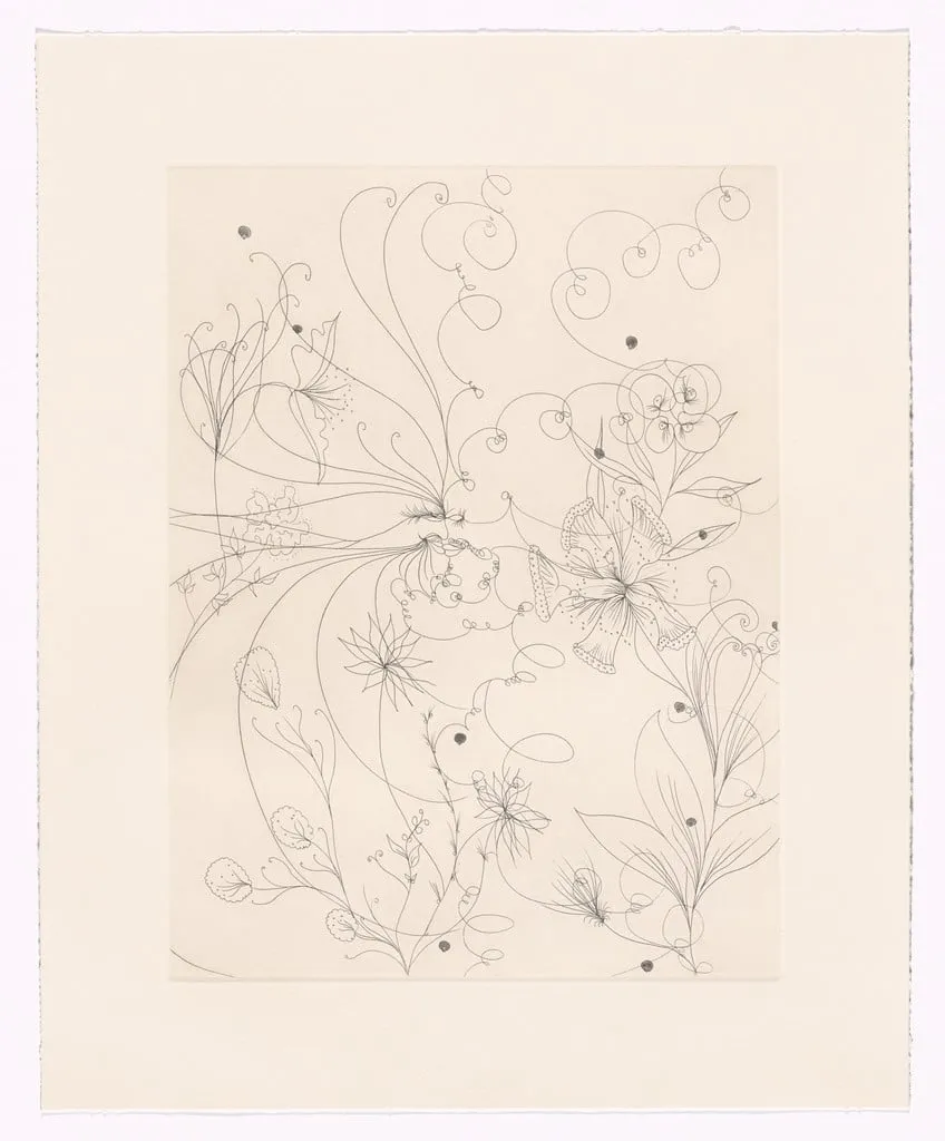 Untitled, by Chris Ofili, ink, 2007