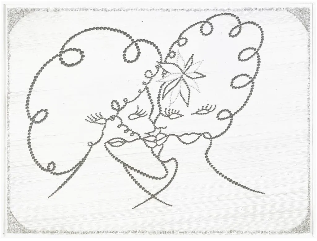 Untitled, by Chris Ofili, graphite, 2003