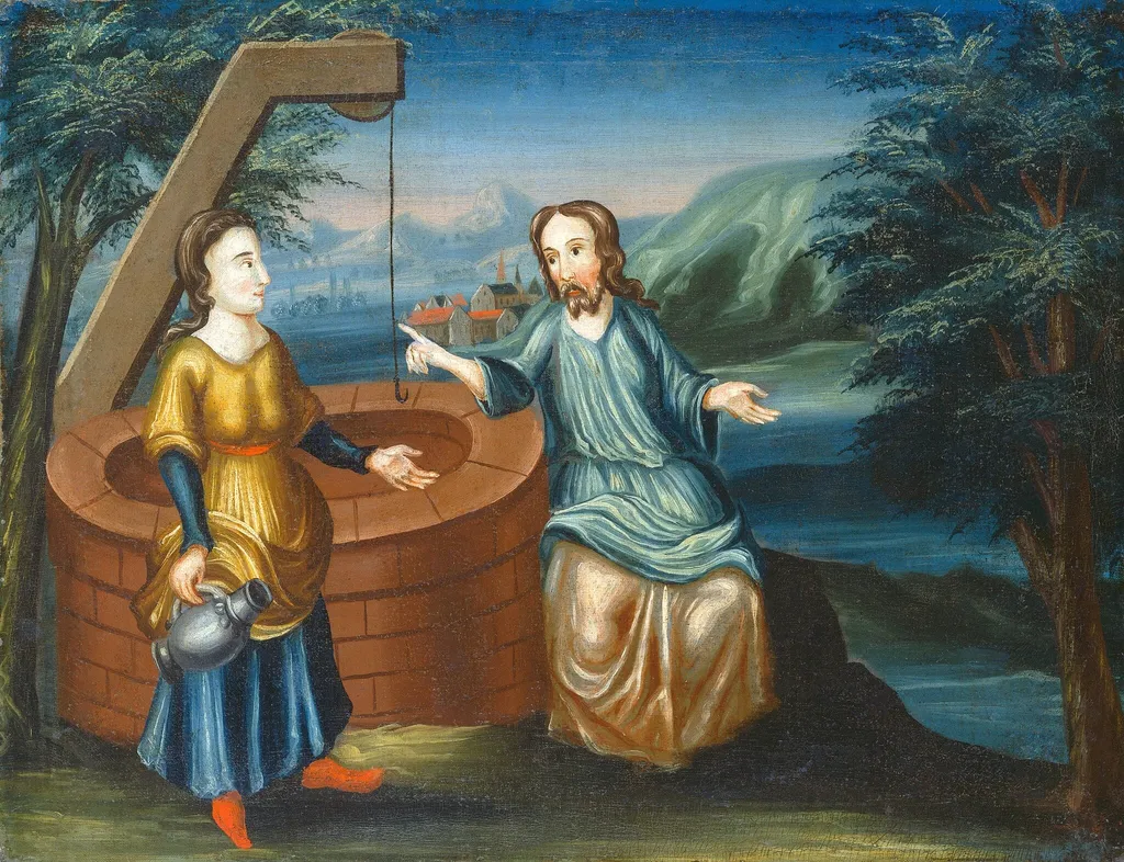 Christ and the Woman of Samaria, oil, 1730