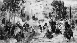 Christ and the Woman Taken in Adultery, by Vasily Polenov