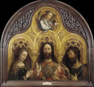 Christ between the Virgin Mary and Saint John the Baptist, by Jan Gossaert