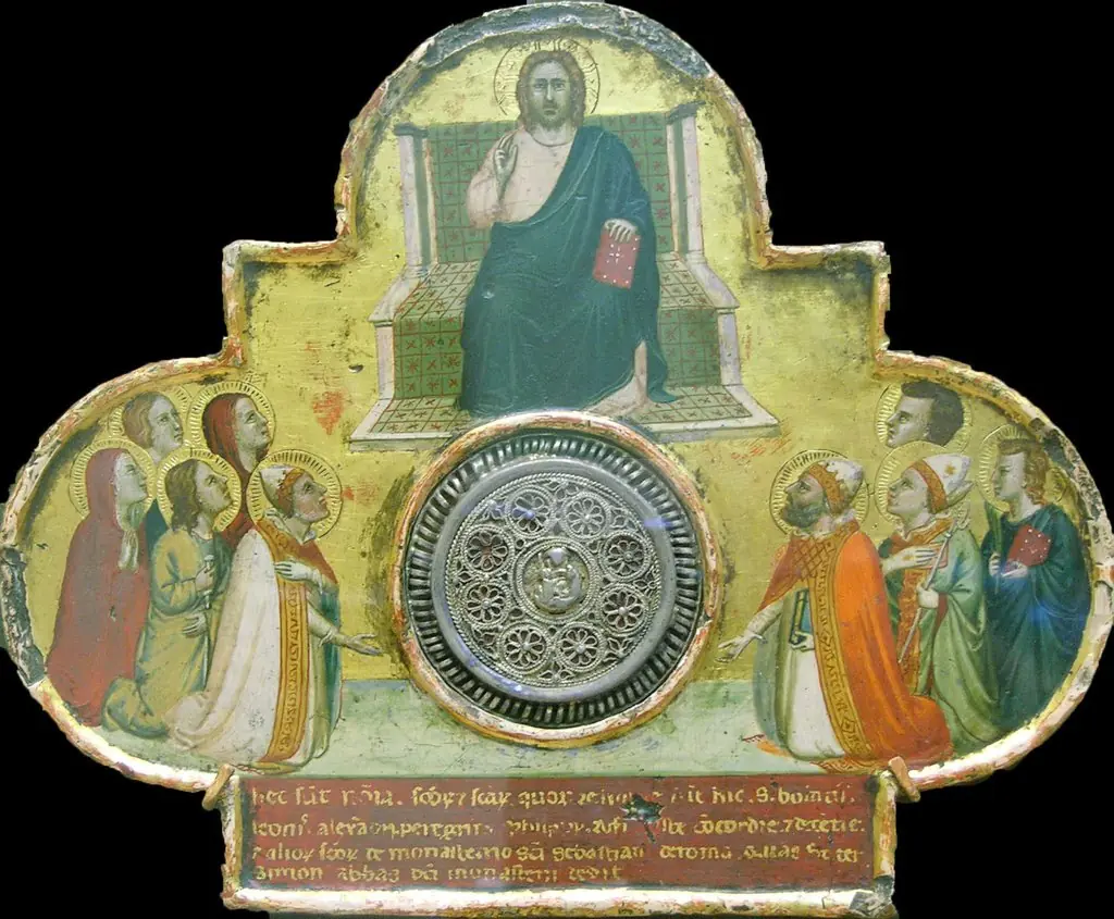 Christ Enthroned with Saints