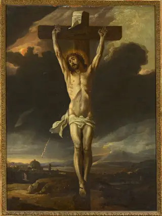 Christ on the cross, by Anton Goubau