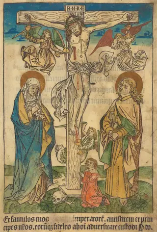 Christ on the Cross with Angels