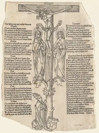 Christ on the Cross with Pope Pius II