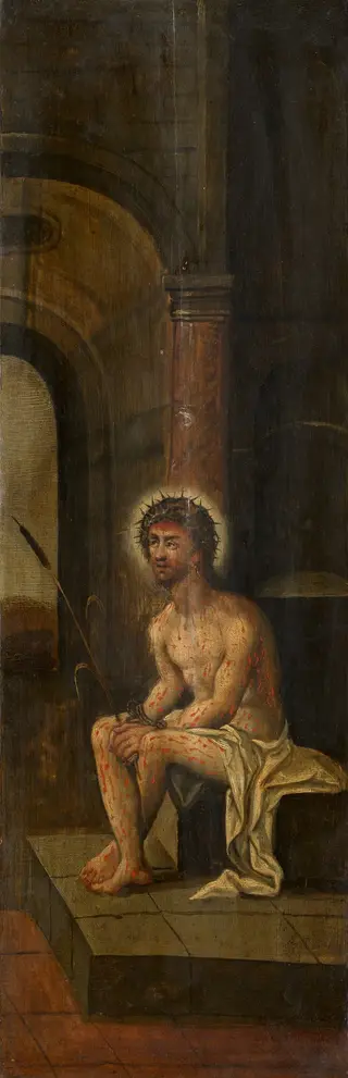 Christ Sitting on the cold Stone