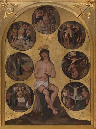 Christ sitting on the Cold Stone and other Scenes of the Passion