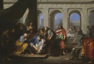 Christ Washing the Feet of His Disciples, by Nicolas Bertin