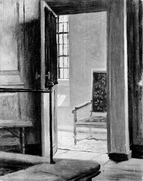 Study from the Interior of Vartov Church in Copenhagen, by Christen Dalsgaard, unspecified, 1868