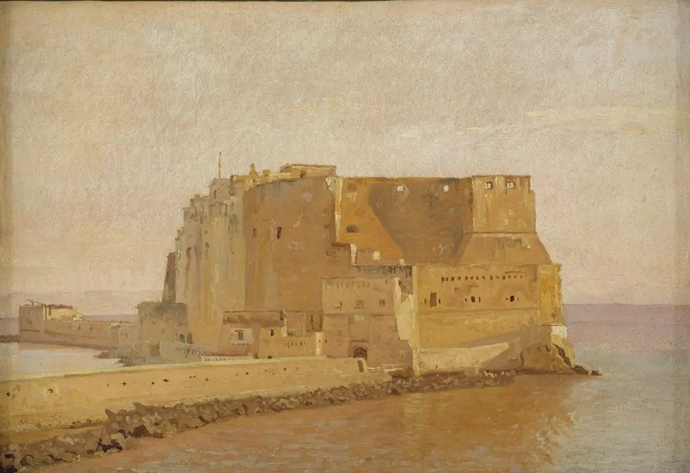 Castel dell'Ovo in Naples, by Christen Købke