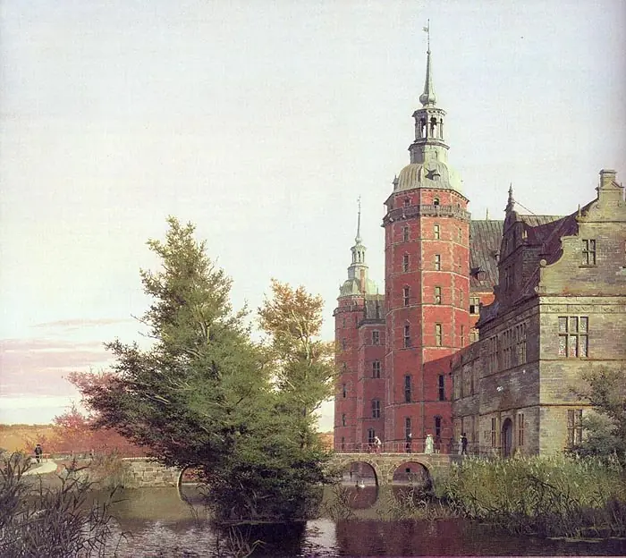 Frederiksborg Castle Seen from the Northwest, by Christen Købke