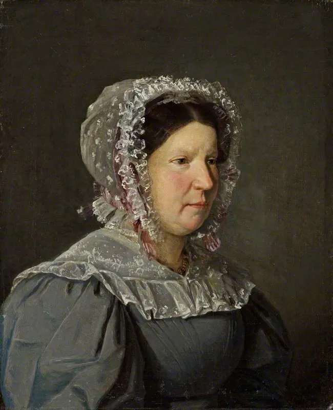 Portrait of Cecilia Margaret Købke, the Artist's Mother, by Christen Købke, oil, 1829