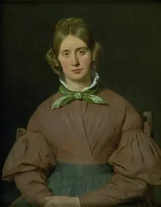 Portrait of Susanne Cecilie Købke, née Købke, the Artist´s Wife, by Christen Købke, 1836