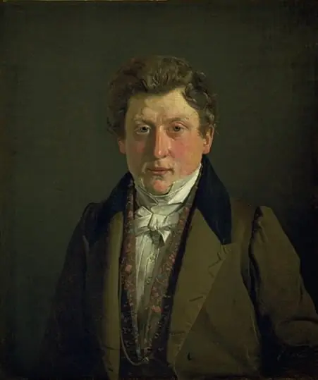 Portrait of the Artist´s Cousin and Brother-in-Law, the Grocer Christian Petersen, by Christen Købke