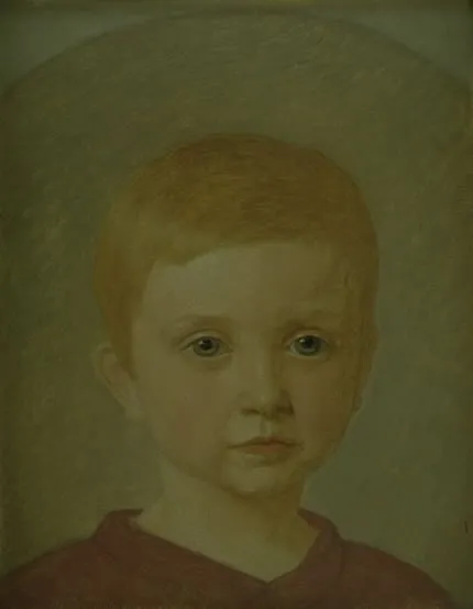 Portrait of the Artist´s Infant Son Peter, by Christen Købke, unspecified, 1847