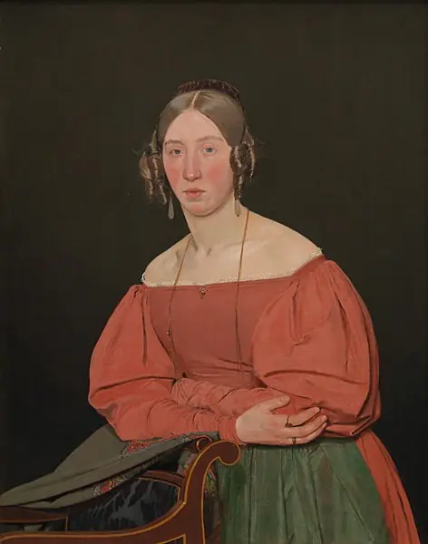 Portrait of the Artist´s Sister, Cecilie Margrethe Petersen, née Købke, by Christen Købke