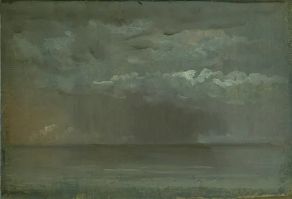 Study of Clouds over the Sea, by Christen Købke, unspecified, 1842