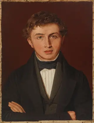 Taiteilijan veljen Hans Peter Købken muotokuva, by Christen Købke